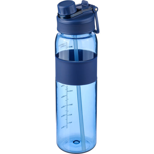 Leakproof Water Bottle with Straw & Time Marker – Reusable Sports & Gym Water Bottle