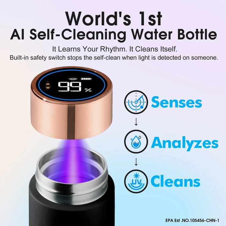 VSITOO S1 Lite Self-Cleaning Water Bottle - 15oz